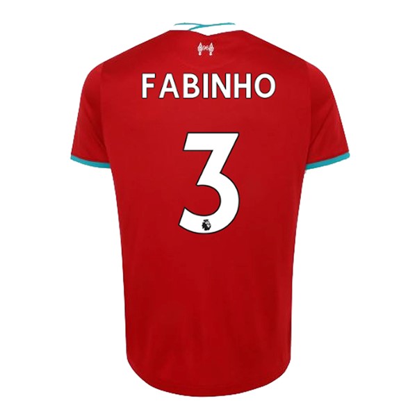 Camiseta Liverpool NO.3 Fabinho Replica Primera Ropa 2020/21 Rojo